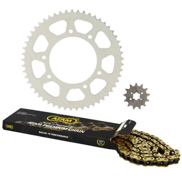 CHAIN KIT AFAM FOR DERBI SENDA SM/R DRD PRO/RACING 420 13/53 (ORIGIN) D102 FIX 3X2