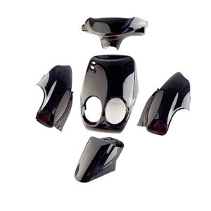 BODY KIT -SCOOTER- TUN'R FOR  ORIGINAL TYPEE OVETTO/NEOS ->2008 PAINTED BLACK   - 5 PARTS