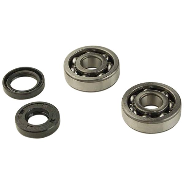 CRANKSHAFT BEARING + OIL SEALS -GEARED 50cc- FOR AM6 - 6303 C3 - STEEL CAGE