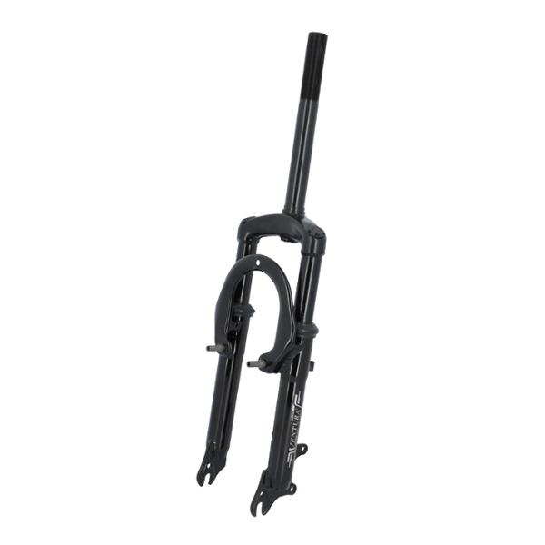 Fourche VTT 26 Pouces Acier Noire - Filetée 1'', Frein V-brake, Motodak