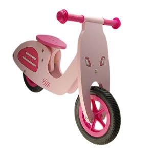 BIKE WITHOUT PEDALS -WOODEN- DRAISIENNE VESPA PINK - FROM 20 MONTHES TO 4 YEARS