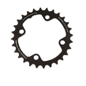 PLATEAU VTT DOUBLE DIAM  80 INTER 26DTS NOIR 4 BRANCHES CROSS (COMP.PEDALIER SRAM 2*10) TA