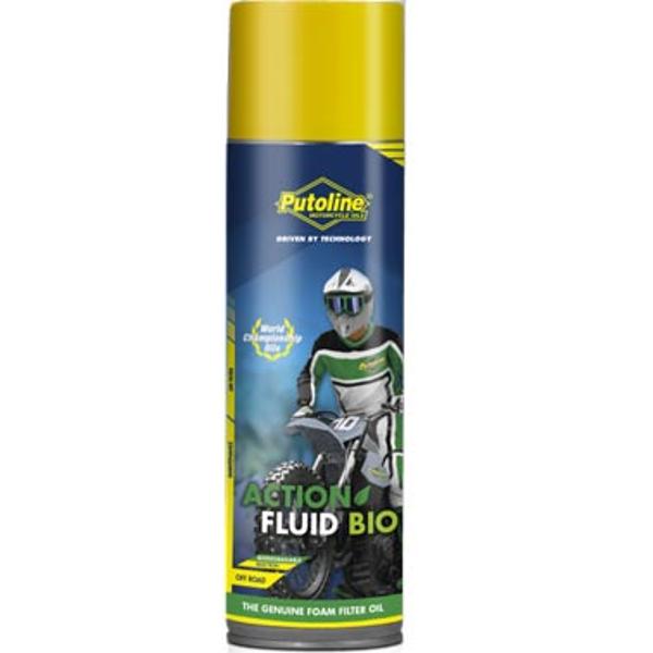 HUILE FILTRE A AIR PUTOLINE ACTION FLUID BIODEGRADABLE POUR MOUSSE (AEROSOL 600ML)