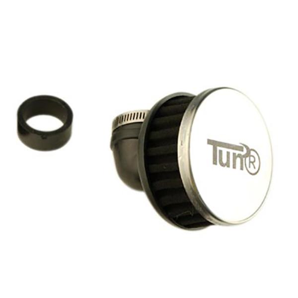 AIR FILTER TUN'R Ø28-35 AIR COOL BLACK ANGLE 90°
