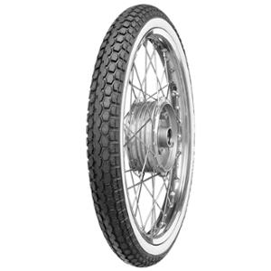 "TYRE CYCLO 19"" 2 x 19 CONTINENTAL KKS10 TT WHITE FLANC 24B -NET PRICE-                 "