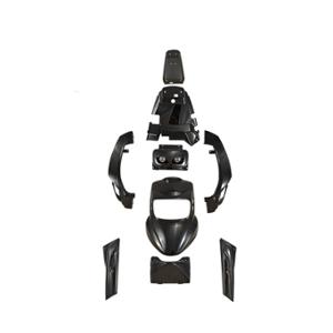 BODY KIT SCOOTER BCD (PACK V3) FOR BOOSTER/BW'S 2004-> BLACK (9 PARTS) ROAD APPROVED