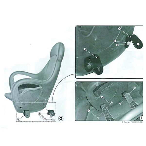 Siege Enfant Kappa Adapt Scooter Moto Enfant 5 A 8 Ans Avec Sangles Et Crochets