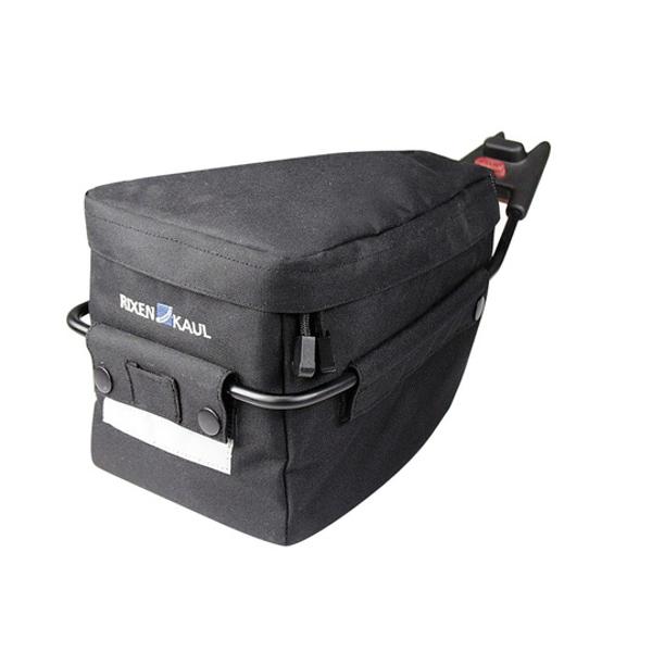BAG -SADDLE- RIXEN KAUL CONTOUR MUD. BLACK WITH FIX.KLICKFIX -SADDLE- STEM 4.5L (16X17X27