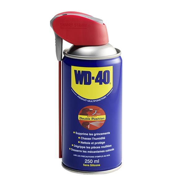 HUILE / LUBRIFIANT MULTIFONCTION WD40 250ML (AEROSOL) JET  DOUBLE POSITION