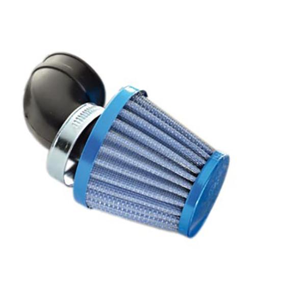 AIR FILTER TUN'R Ø28-35 CONICAL KN GM ANGLE 90° BLUE