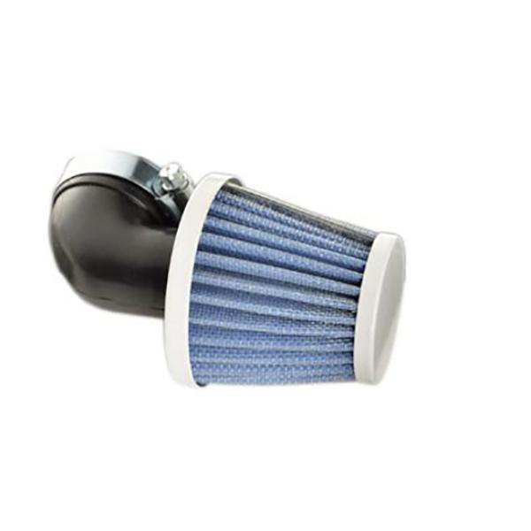 AIR FILTER TUN'R Ø28-35 CONICAL KN GM ANGLE 90° WHITE