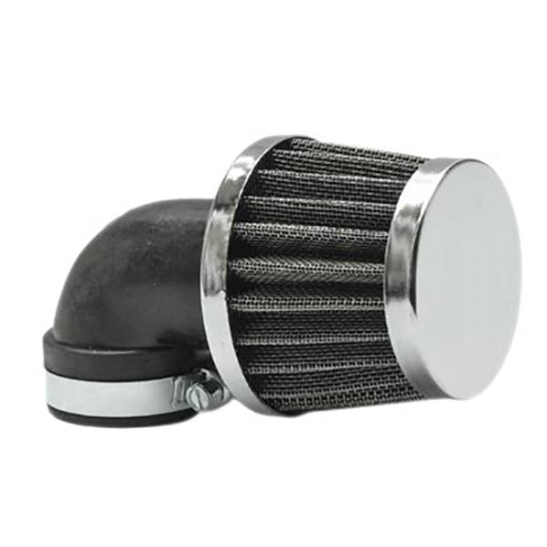 AIR FILTER TUN'R Ø28-35 CONICAL KN GM ANGLE 90° CHROME