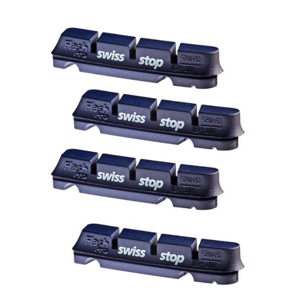 PATIN ROUTE SWISSSTOP FLASH PRO BXP BLEU JTE ALU GOMME HTE PERF.  ADAPT. SHIMANO / SRAM (2 P