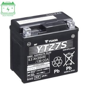 BATTERY YTZ7S YUASA 12V 6Ah NO MAINTENANCE - FACTORY ACTIVATED GEL