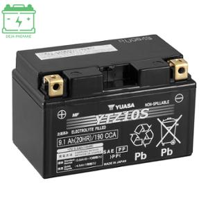 BATTERIE YTZ10S YUASA 12V8.6AH SANS ENTRETIEN - GEL ACTIVE USINE