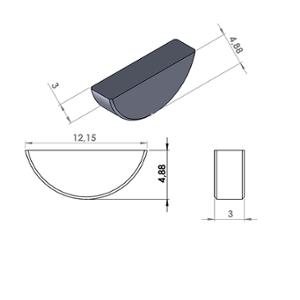 CLAVETTE ALLUMAGE SCOOTER ADAPT. BOOSTER / STUNT / NITRO / TYPHOON / ZIP / STALKER / MBK 51 3MMX5MM