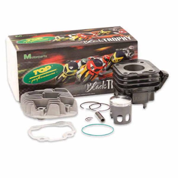 HAUT MOTEUR SCOOTER FONTE TOP PERF BLACK TROPHY ADAPT. OVETTO / NEOS / SR50 / F12 / BIG MAX / MACH G