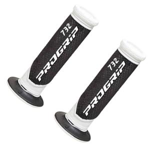 GRIPS PROGRIP 732BLACK/WHITE DOUBLE DENSITY 122mm  - PAIR