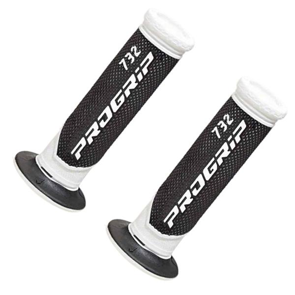 GRIPS PROGRIP 732BLACK/WHITE DOUBLE DENSITY 122mm  - PAIR