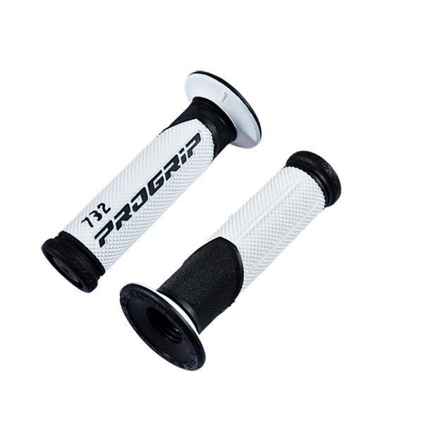 GRIPS PROGRIP 732    WHITE/BLACK    DOUBLE DENSITY     122mm    (PAIR)