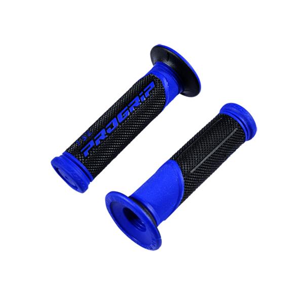 GRIPS PROGRIP 732 BLUE/BLACK (PAIR) DOUBLE DENSITY 122mm