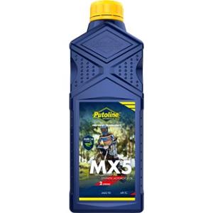 HUILE MOTEUR 2T PUTOLINE MX5 SYNTHETIQUE (1L)