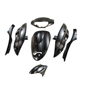 BODY KIT -SCOOTER- TUN'R FOR CHINESE SCOOTER PAINTED BLACK  - 7 PARTS