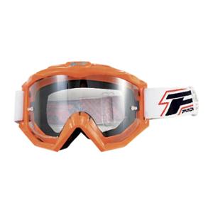 LUNETTE / MASQUE CROSS PROGRIP 3201 DUAL ORANGE ANTI-RAYURE / ANTI UV - HOMOLOGUE CE