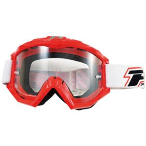 LUNETTE / MASQUE CROSS PROGRIP 3201 DUAL ROUGE ANTI-RAYURE / ANTI UV - HOMOLOGUE CE