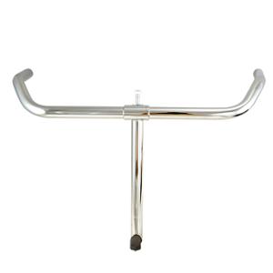 HANDLEBAR BICYCLE CITY STEEL Ø22.2 WITH CHROME DIVING HUMPERT L525mm HEIGHT545mm 80° 940GR