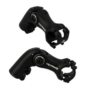 HANDLEBAR STEM ADJUSTABLE AHEAD SET 1''1/8 L90 ERGOTEC OCTOPUS AHEAD 50 ALU BLACK 0/+60° (HANDLEBAR 31.