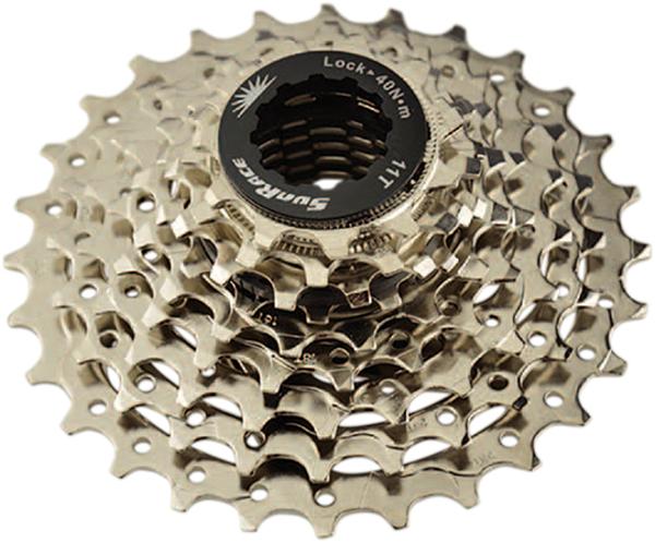 COGSET  9 SPEED SUNRACE CHROME  -  11-34 TEETH (COMPATIBLE SHIMANO)