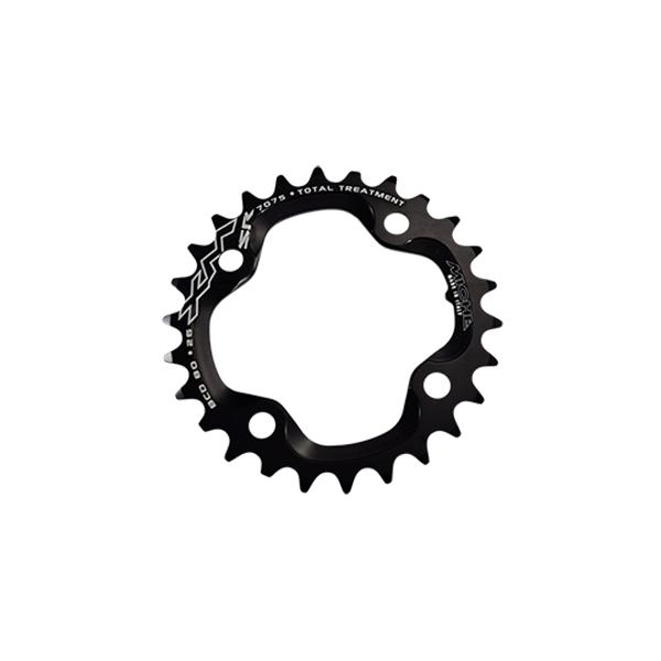 CHAINRING MTB DOUBLE Ø  80 INTER 26TEETH BLACK 4 ARMS MICHE 10V COMP. SRAM X0/XX