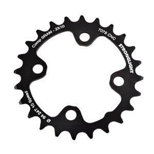 PLATEAU VTT DOUBLE DIAM  64 INTER 24DTS NOIR 4 BRANCHES ALU 7075 STRONG 10V SRAM XX+SHIMAN