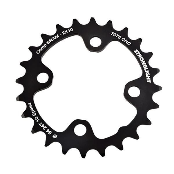 PLATEAU VTT DOUBLE DIAM  64 INTER 24DTS NOIR 4 BRANCHES ALU 7075 STRONG 10V SRAM XX+SHIMAN