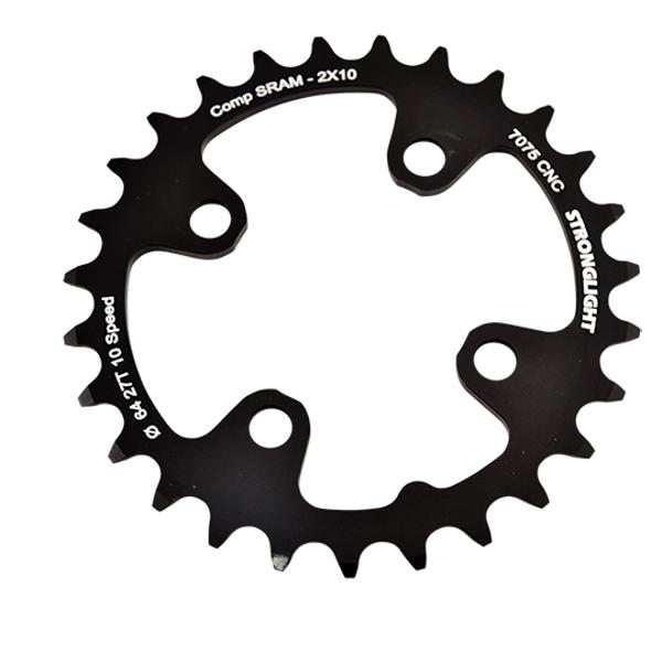 PLATEAU VTT DOUBLE DIAM  64 INTER 27DTS NOIR 4 BRANCHES ALU 7075 STRONG 10V SRAM XX+SHIMAN
