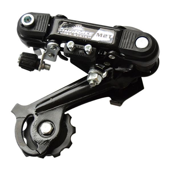 DERAILLEUR VTT AR SUNRACE M2T COMP. SHIMANO  6 / 7V. GRANDE CHAPE (A VISSER)