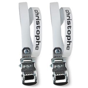 BELT FOOT STRAP ZEFAL ROAD LEATHER WHITE (PAIR)