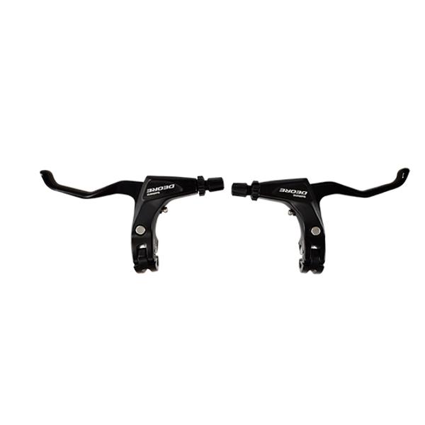 LEVIER FREIN VELO VTT V-BRAKE 3 DOIGTS SHIMANO DEORE T610 NOIR (PR)