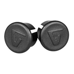 HANDLEBAR CAPS -ROAD- VELOX-PLASTIC PUSH IN- BLACK (PR)