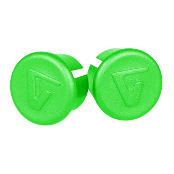 BOUCHON CINTRE / GUIDON ROUTE VELOX A EMBOITER PLASTIQUE VERT FLUO (PR)