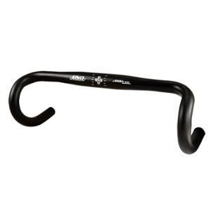 HANDLE BAR -ROAD- ALU Ø31.8  38 AXLE/AXLE (40 EXTERIOR) BLACK COMPACT (DEPTH 75mm/HEIGHT 1