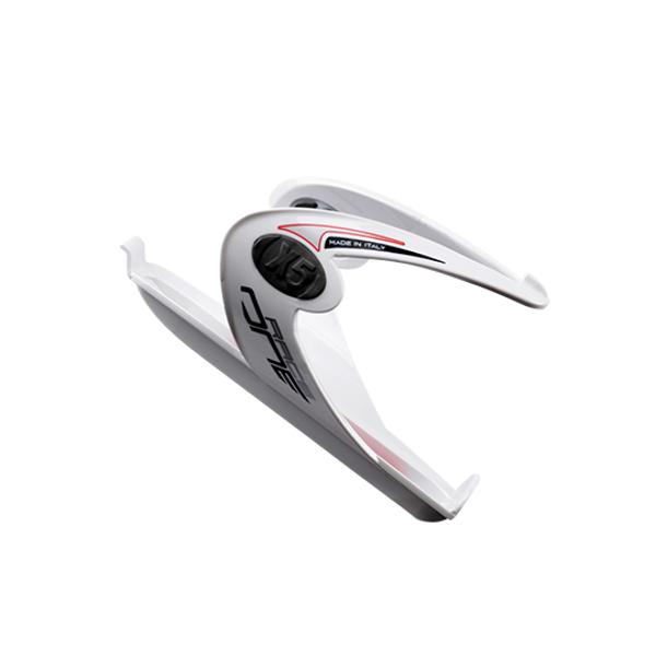 BOTTLE HOLDER RACE ONE X5 WHITE/RED INSERT GEL