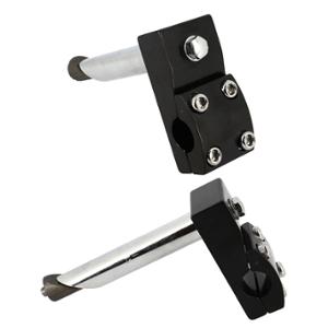 HANDLEBAR STEM BMX ALU PLUNGING Ø21.1 OPTIMIZ -OPENING- MOUNTING 4 SCREWS BLACK (HANDLEBAR 22.2)