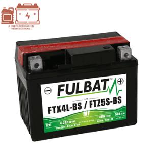 BATTERIE FTX4L-BS FULBAT 12V / 5AH LG113 L70 H85 (LIVRE AVEC ACIDE - SANS ENTRETIEN)