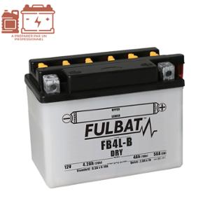 BATTERIE FB4L-B FULBAT 12V4AH LG120 L70 H92 (LIVRE AVEC ACIDE) ADAPT. SCOOTER 50
