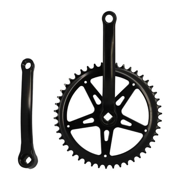 CHAINSET MONO -CITY- 46D L: 170 STEEL SQUARE AXEL - BLACK (2.38 - 3/32)