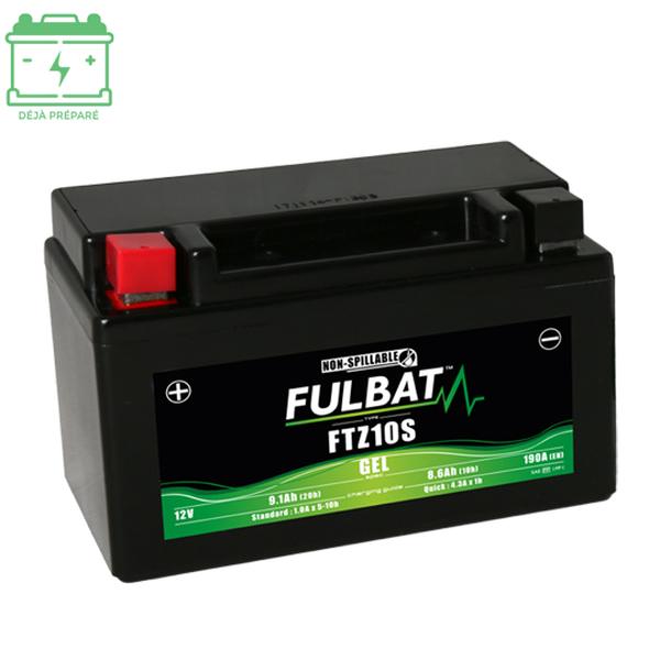 BATTERIE FTZ10S FULBAT 12V8.6AH LG150 L88 H93 (GEL - SANS ENTRETIEN) -ACTIVEE USINE