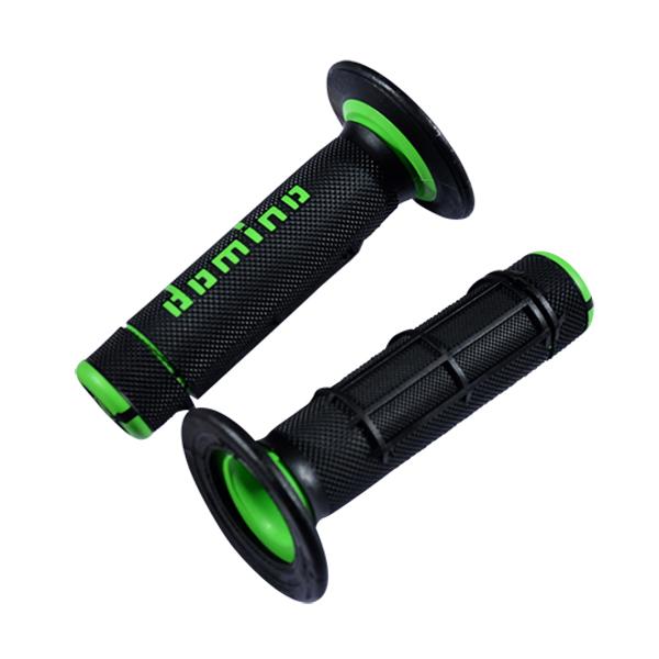 REVETEMENT / POIGNEE DOMINO A020 CROSS DOUBLE DENSITE NOIR / VERT (PR) 118MM