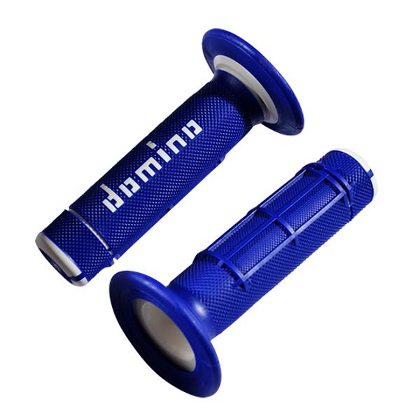 REVETEMENT / POIGNEE DOMINO A020 CROSS DOUBLE DENSITE BLEU / BLANC (PR) 118MM